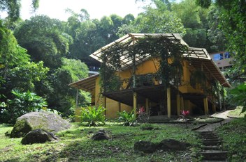 Minca - House front from river